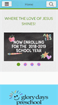 Mobile Screenshot of glorydayspreschool.org